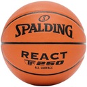 SPALDING REACT TF-250 (6) Lopta hnedá