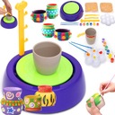 Творческий набор «Гончарный круг» с глиной и красками