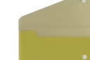 Папка-конверт A5 из желтого полипропилена с застежкой-кнопкой