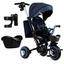 Трехколесный велосипед 5-в-1 MoMi INVIDIA ПОВОРОТНАЯ НА 360° СУМКА-КОРЗИНА АКСЕССУАРОВ