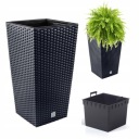 Высокий горшок RATO DRTS240 + вставка Горшок из ротанга