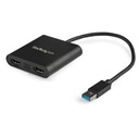 StarTech.com USB32HD2 внешняя USB-видеокарта 3840 x 2160 пикселей Черный