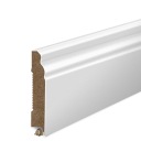 60x12 mm LISTWA PRZYPODŁOGOWA RETRO FREZOWANA Biała MDF DEKORACYJNA Cokół