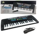 ЧЕРНАЯ ДЕТСКАЯ КЛАВИАТУРА, МИКРОФОН, ПИАНИНО, ОРГАН