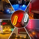 10X ФАРА ГАБАРИТ OBRYSOWKA ДІОДНА LED (СВІТЛОДІОД) (СВІТЛОДІОД) OBRYSOWKI 2 LED (СВІТЛОДІОД) (СВІТЛОДІОД) Z OBRAMOWANIEM  фото 10