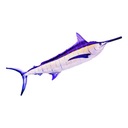 Подушка-рыба GABY, талисман МАРЛИН, 200 см