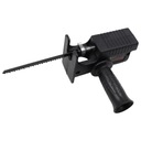 Drill with a reciprocating saw adapter