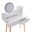 SCANDI 05 Туалетный столик в скандинавском стиле со светодиодным зеркалом