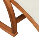 vidaXL Fotel bujany, białe tworzywo textilene i drewno topolowe Materiał stelaża drewno