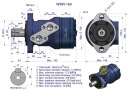 RM ДВИГУН ГИДРАВЛІЧНИЙ ORBITALNY WMR 160 CM3/OBR (140 BAR / MAX.200 BAR) WA  (17923065873) фото min 6