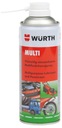 WURTH MULTI LIQUID GREASE МНОГОФУНКЦИОНАЛЬНОЕ МАСЛО ДЛЯ УДАЛЕНИЯ РОЖЖИНЫ СПРЕЙ 400МЛ
