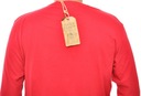 WRANGLER tričko REGULAR red L/S RUGGED T_ 3XL 46 Výstrih okrúhly