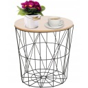 ПРОВОЛОЧНЫЙ СТОЛ TWINS КРУГЛЫЙ L, БОЛЬШОЙ МЕТАЛЛИЧЕСКИЙ ЛОФТ