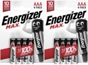 8 батарей ENERGIZER Max LR03 AAA R3 E92 1,5 В