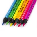 Неоновые треугольные мелки, 6 цветов Kidea Pencil