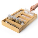 Вставка для столовых приборов органайзер ящик коробка бамбук