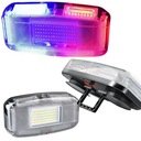 СТРОБОСКОП ПЕТУХ ПОЛИЦЕЙСКИЙ ЛУЧ LED синий красный МАГНИТ POWERBANK