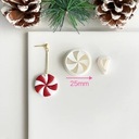 Рождественская мягкая керамическая форма для сережек, резак для глины, зимняя рождественская елка Санта-Клауса