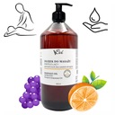 OLEJEK DO MASAŻU ENERGIZUJĄCY POMARAŃCZA & OLEJ Z PESTEK WINOGRON 1000 ML