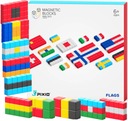 МАГНИТНЫЕ БЛОКИ PIXIO ИСТОРИЧЕСКИЕ ФЛАГИ 111 ШТ. ФЛАГИ
