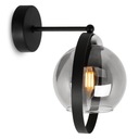 СОВРЕМЕННЫЙ СТЕКЛЯННЫЙ НАСТЕННЫЙ СВЕТИЛЬНИК ГРАФИТОВОЕ КОЛЬЦО