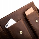 BETLEWSKI Pánska kožená taška cez rameno veľká na notebook do práce koža Šírka (dlhá strana) 35 cm