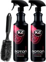 2x ЖИДКОСТЬ ДЛЯ ЧИСТКИ ДИСКОВ K2 ROTON PRO 1л + ЩЕТКА