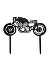 ТОПЕР ДЛЯ ТОРТА УКРАШЕНИЕ ТОРТА HARLEY MOTOR ТОПЕР ДЛЯ ТОРТА ЧЕРНЫЙ АКРИЛОВЫЙ + Бесплатно