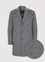 Серое мужское пальто из шерсти однобортное PAKO LORENTE 56