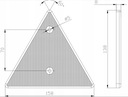 Reflexný trojuholník pre príves FRISTOM Stav balenia originálne