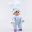 Oblečenie pre bábiku 25 cm Modrý overal čiapka Oblek pre Druh bez kapucne