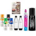 Сатуратор SodaStream Terra черный 2 бутылки цилиндр сиропы 4х440мл + БЕСПЛАТНО