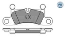 ZAPATAS DE FRENADO PORSCHE T. CAYENNE 3,0-4,8 10- 