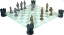 VÝNIMOČNÉ ŠACHY STREDOVEK RYTIER SKLO SUPER DARČEK PRE OTCA PRÍLEŽITOSŤ Typ plastové šachové figúrky