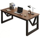 HERNÍ STŮL MODERNÍ POČÍTAČOVÝ TMAVÝ BUK INDUSTRIÁLNÍ LOFT 120 CM