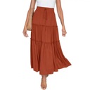 Women Chiffon Pleated Skirt Large Hem High Waist E 15116324260 - Allegro.pl