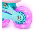 Ролики-коньки 4в1 регульовані RAVEN Etta Mint/Pink Колеса LED