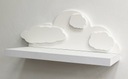 Полка подвесная для детской комнаты Hidden Frame Cloud White 60х24,5 см