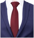 Бордовый, POTTISH, жаккардовый мужской галстук к костюму из микрофибры G119-B