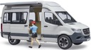 BRUDER 02672 MERCEDES CAMPER + ФИГУРКА + АКСЕССУАРЫ