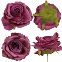 ИСКУССТВЕННЫЙ ЦВЕТОК ПРОДУКТИВНАЯ РОЗА ДЛЯ ФЛООРИСТИЧЕСКИХ КОМПОЗИЦИЙ 1ШТ ФИОЛЕТОВЫЙ 10СМ