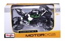 Kawasaki Ninja H2 R H2R Maisto 1:12 1/12 Kovový model motocykla Motocykel Dominujúca farba čierna