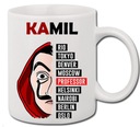 KUBEK DOM Z PAPIERU LA CASA DE PAPEL TOKIO +IMIĘ