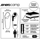 СПАЛЬНЫЙ МЕШОК TRAVELER ТЕМНО-КРАСНЫЙ 210X80/50 CAMP