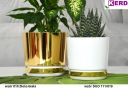 21 GOLD Вазон с подставкой Арт-деко с красивым узором, глянец, стиль ГЛАМУР