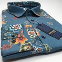 Slim-fit elegantná bavlnená PREMIUM pánska košeľa digitálna potlač Model Slim-fit PREMIUM koszula męska cyfrowy nadruk