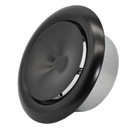 Черный круглый диффузор-анемостат fi150мм