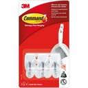 КРЮЧКИ COMMAND 3M МАЛЕНЬКИЕ 3 ШТ С МЕТАЛЛОМ 17067