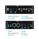 Priemyselný PC fanless M4A LAN COM HDMI DP IoT Kapacita pevného disku 128 GB