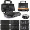 GOFROWNICA GRILL OPIEKACZ TOSTER DO KANAPEK 900W 3w1